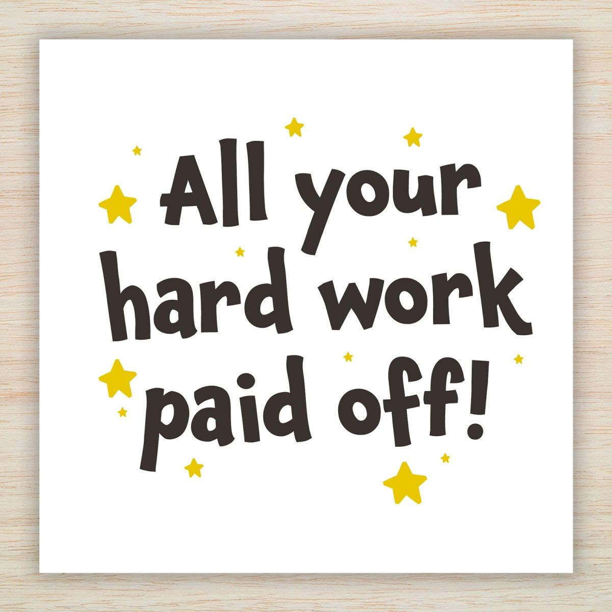Exam Results Congratulations Card - All your hard work paid off ...