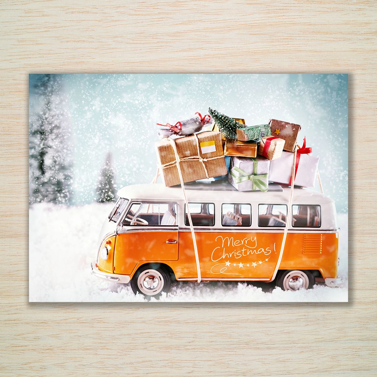 VW Campervan Christmas Cards Packs “Christmas Holidays Adventure