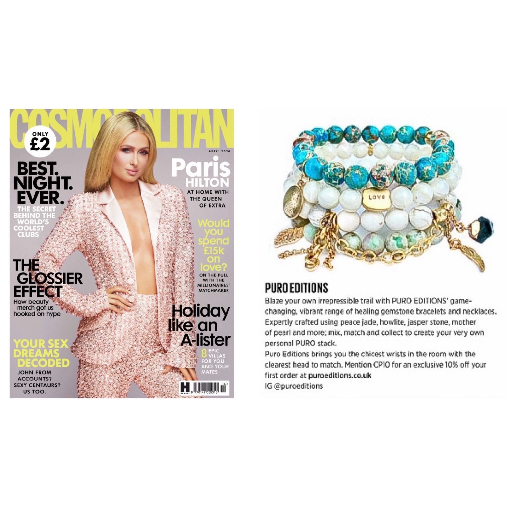 Cosmopolitan magazine jewellery