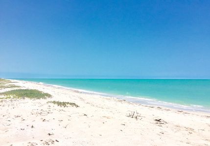 Beachfront land for sale for hotel development in Playa Mundo Maya, Isla Aguada, Campeche, Mexico