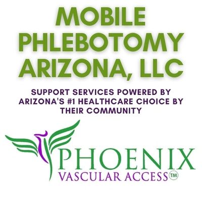 Mobile Phlebotomy Services and onsite phlebotomy located inside Phoenix Vascular Access locations