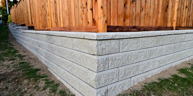 Concrete Block Retaining Wall