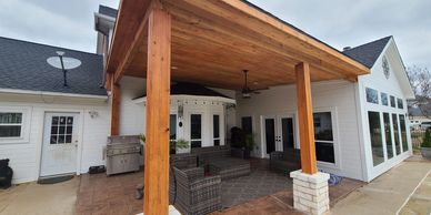 Outdoor living space patio cover