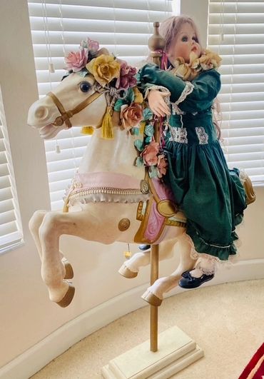 Child Size Carousell Horse at Volusia Estate Sale