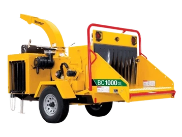 diesel powered tow behind brush chipper