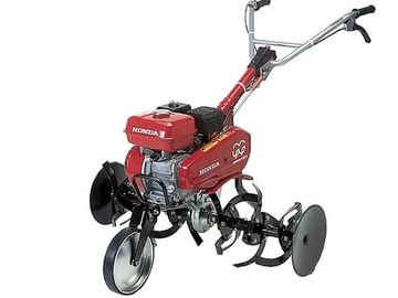 gas powered walk behind tiller