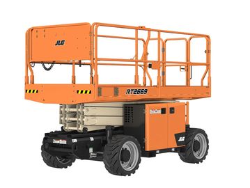 gas powered driveable scissor lift