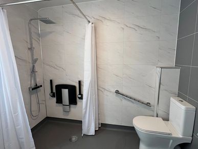 Bathroom remodelling wet room space 