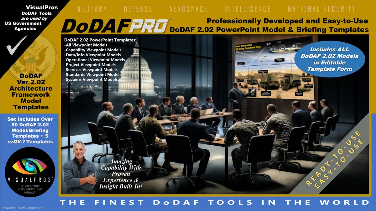 VisualPros DoDAFPro™ PowerPoint Templates - Complete Set