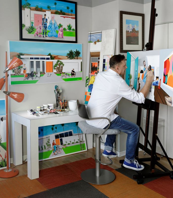 Dan Nelson in his studio