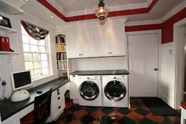 Two washing machines kept together