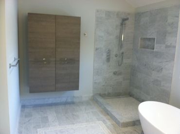 Classic construction of a bath area