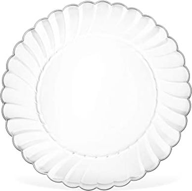 Scalloped Glass Plate Rentals - Atlas Party Rentals