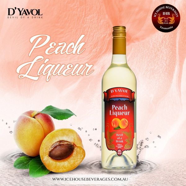 D'Yavol 'Devil of a Drink'
Peach Liqueur is our rendition of Peach Schnapps.  One of our most popula