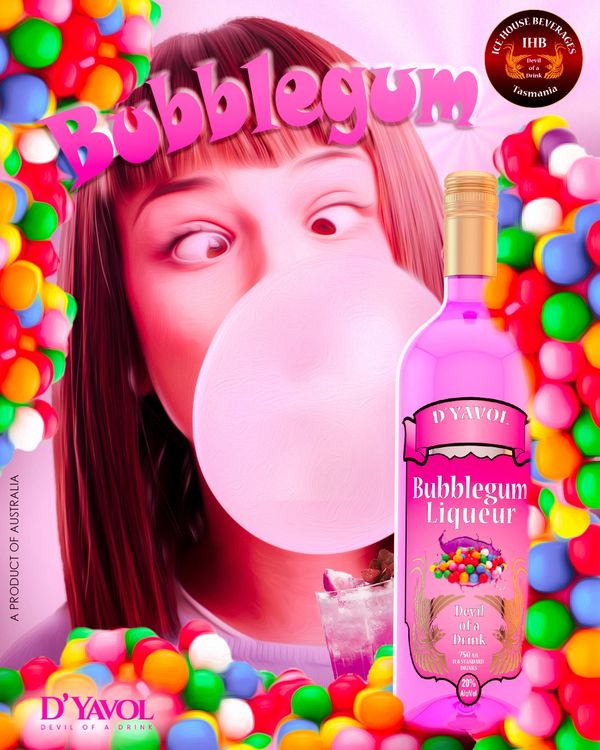 D'Yavol 'Devil of a Drink'
Bubblegum Liqueur
Now's a good time try a D'Yavol Bubblegum Liqueur in a 