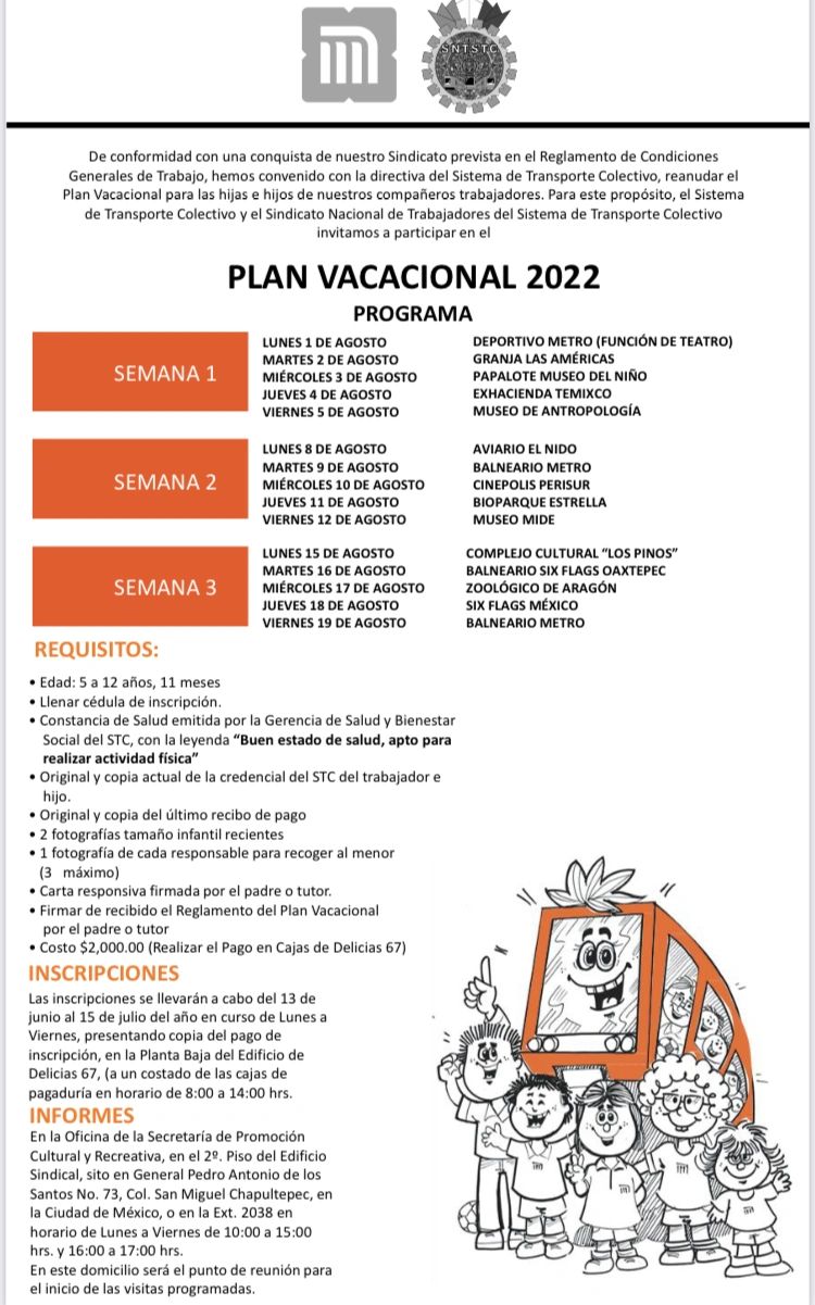 COMUNICADOS 2 | Sindicato Nacional de Trabajadores del Sistema de Transporte Colectivo COMUNICADOS 2 | Sindicato Nacional de Trabajadores del Sistema de Transporte Colectivo