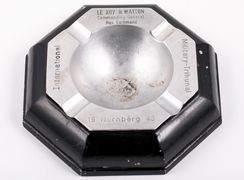 Commanding General of the Nuremberg War Trails, 1 Star U.S. Army General Le Roy Watson’s, ashtray.