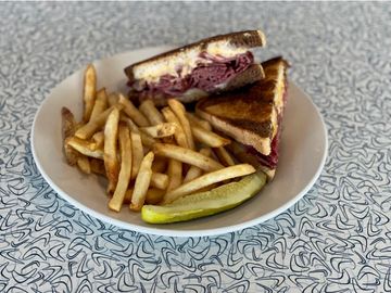 Traditional Reuben with fries