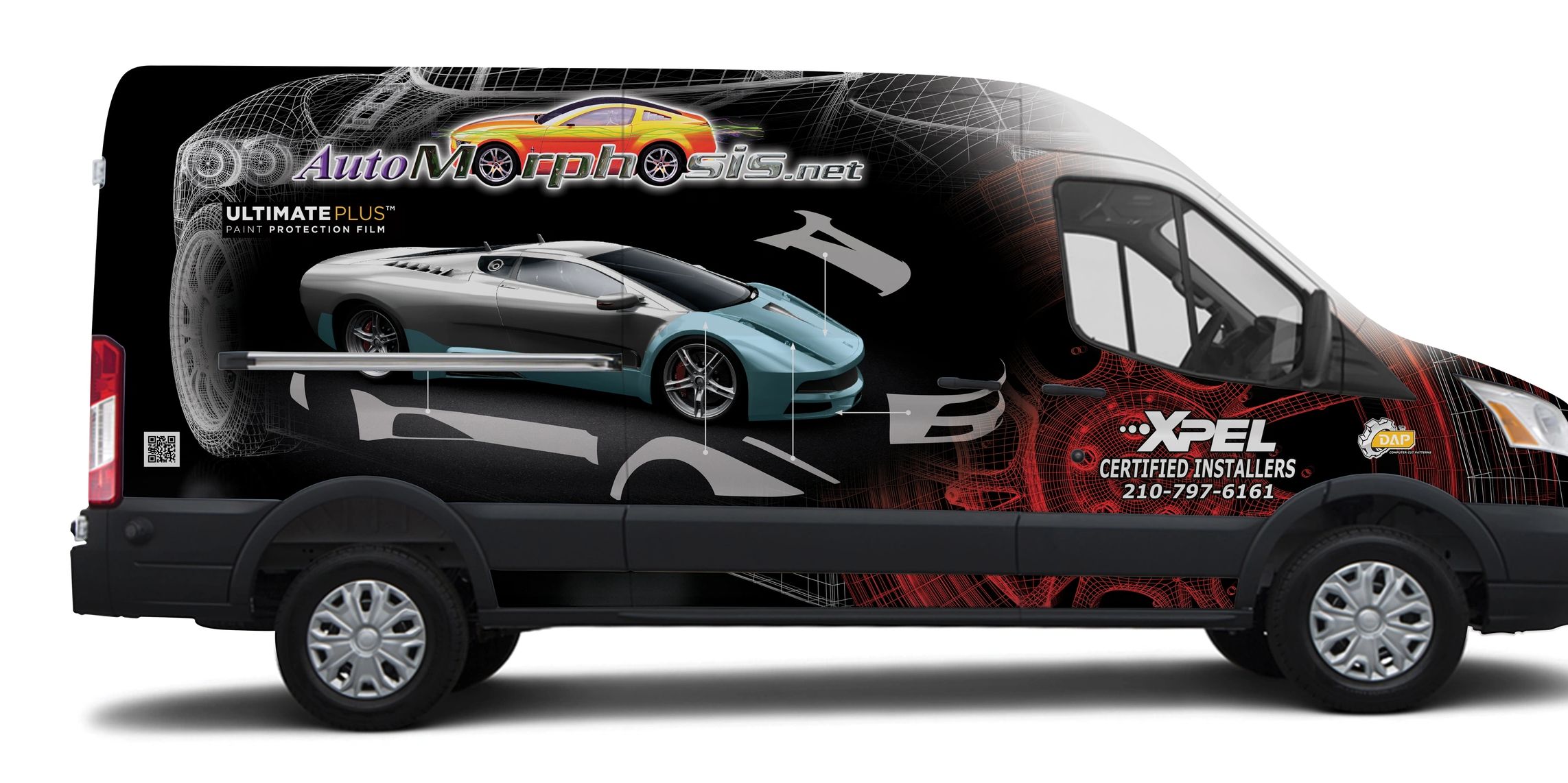 Marketing design vehicle vinyl wrap