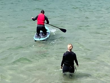 Water sports sea paddle boarding SUP Active Isle of Wight 