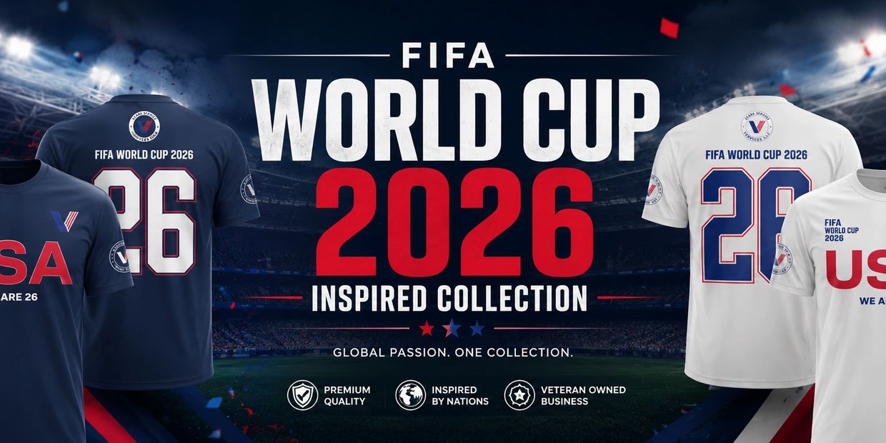 FIFA World Cup 2026 inspired collection featuring USA-themed apparel.