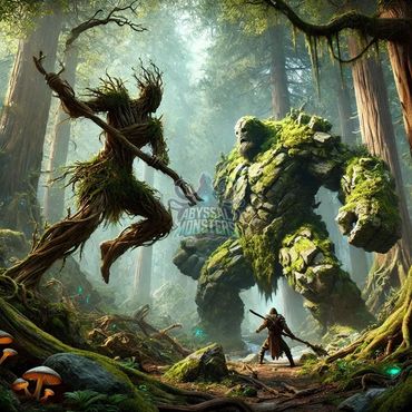 Name: Forest Guardian vs. Stone Golem