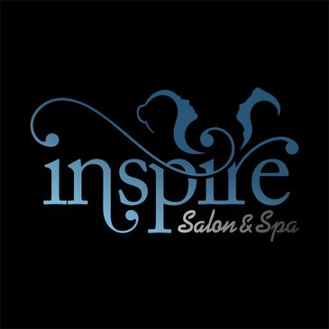 Logo for Inspire Salon &amp; Spa with a decorative flourish.