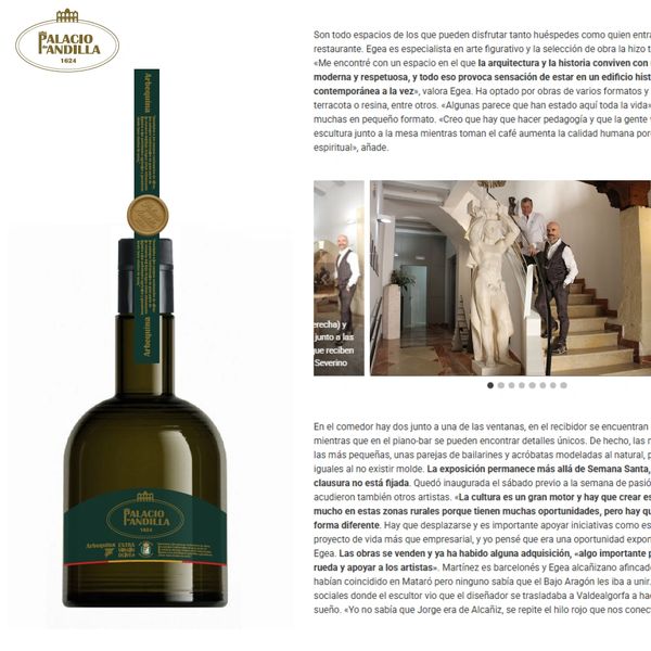Palacio Andilla Extra Virgin Olive Oil. KOOPrize, Korea Olive Oil Awards.