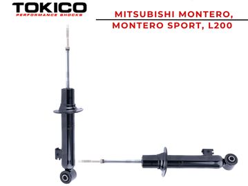 Tokico shock absorbers for Mitsubishi Montero and L200 models.