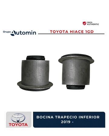Lower trapezoid bushing for Toyota Hiace 1GD, authentic part for 2019 and newer models.