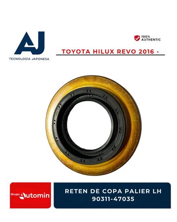 Reten de copa palier LH para Toyota Hilux Revo 2016, pieza auténtica.