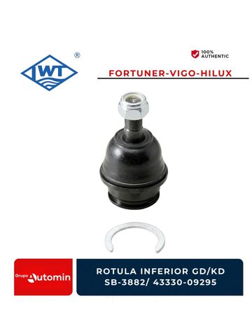 Ball joint part for Fortuner, Vigo, and Hilux vehicles.