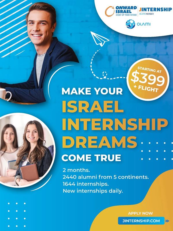 JInternship partners with over eight hundred companies in Israel and North America to land you a qua