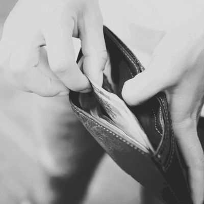 Wallet with money in it