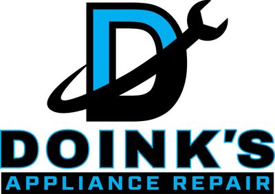 Logo for Doink's Appliance Repair with a wrench and blue accents.