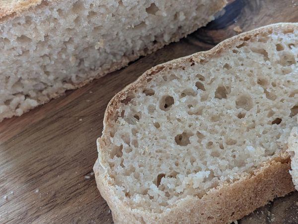 Gluten free bread flour made with Gluten Free Nomad all purpose baking flour