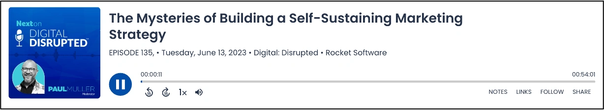 Digital: Disrupted: The Mysteries of Building a Self-Sustaining Marketing Strategy