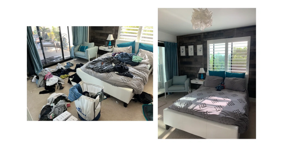 Decluttered and organized