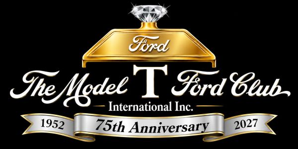 Logo celebrating the 75th anniversary of The Model T Ford Club International Inc.