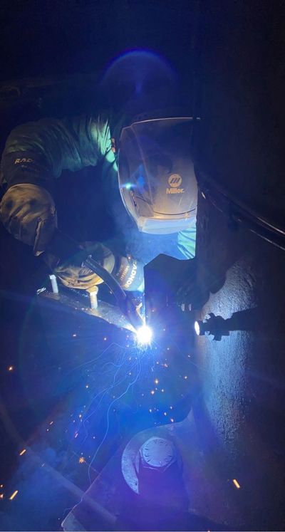 On site welding repairs