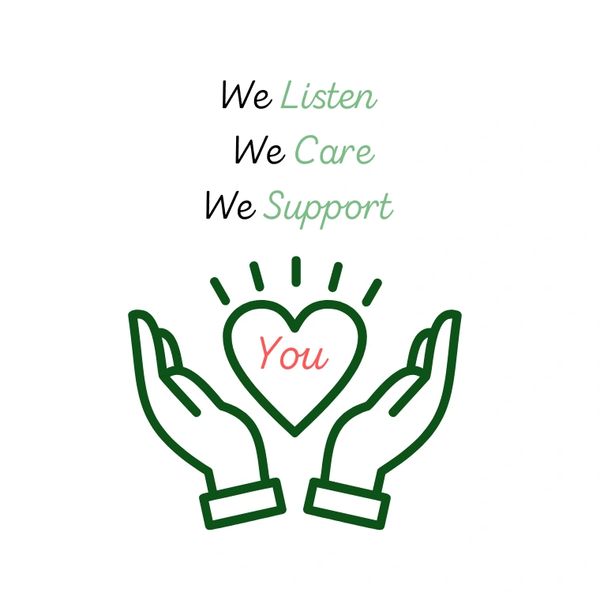 Hands holding a heart with supportive text. HD Healing Centre
