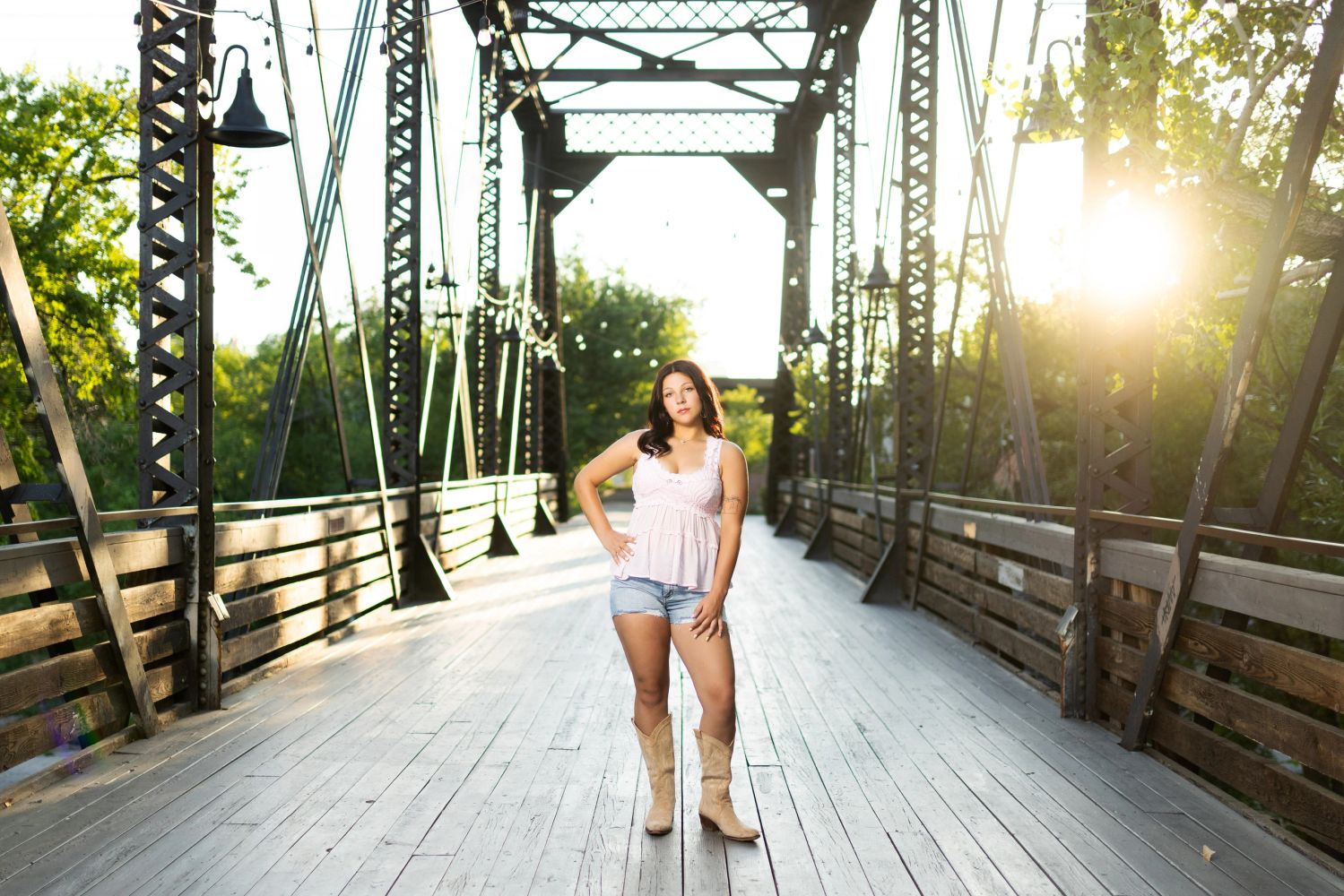 Class of 2027 senior photos in historic downtwon Prescott, AZ