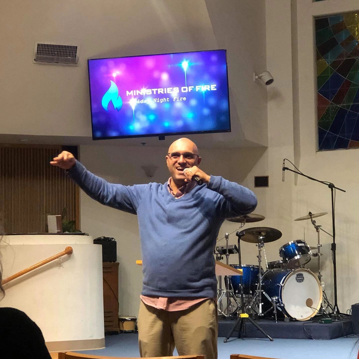 Pastor Danny preaching the Gospel of Christ Jesus to the Church in Santa Ana CA.  