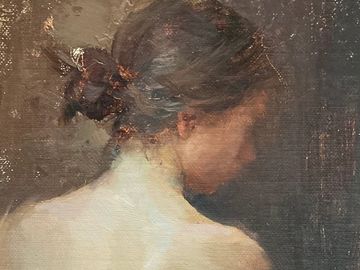 Figure Painting by Marci Oleszkiewicz of a woman