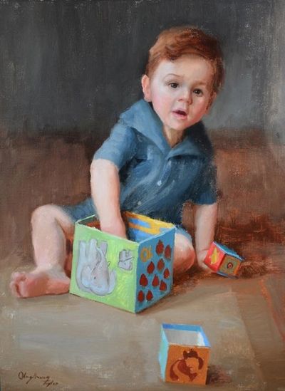 Chip commission portrait by Marci Oleszkiewicz