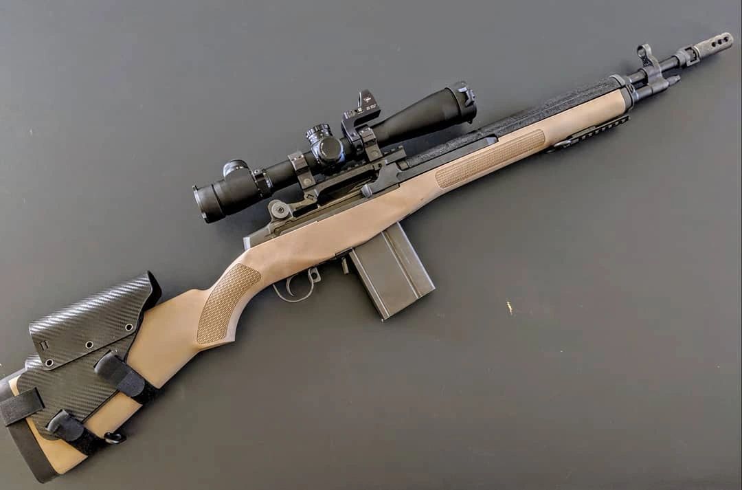 M1A Black Carbon Fiber pattern Non adjustable