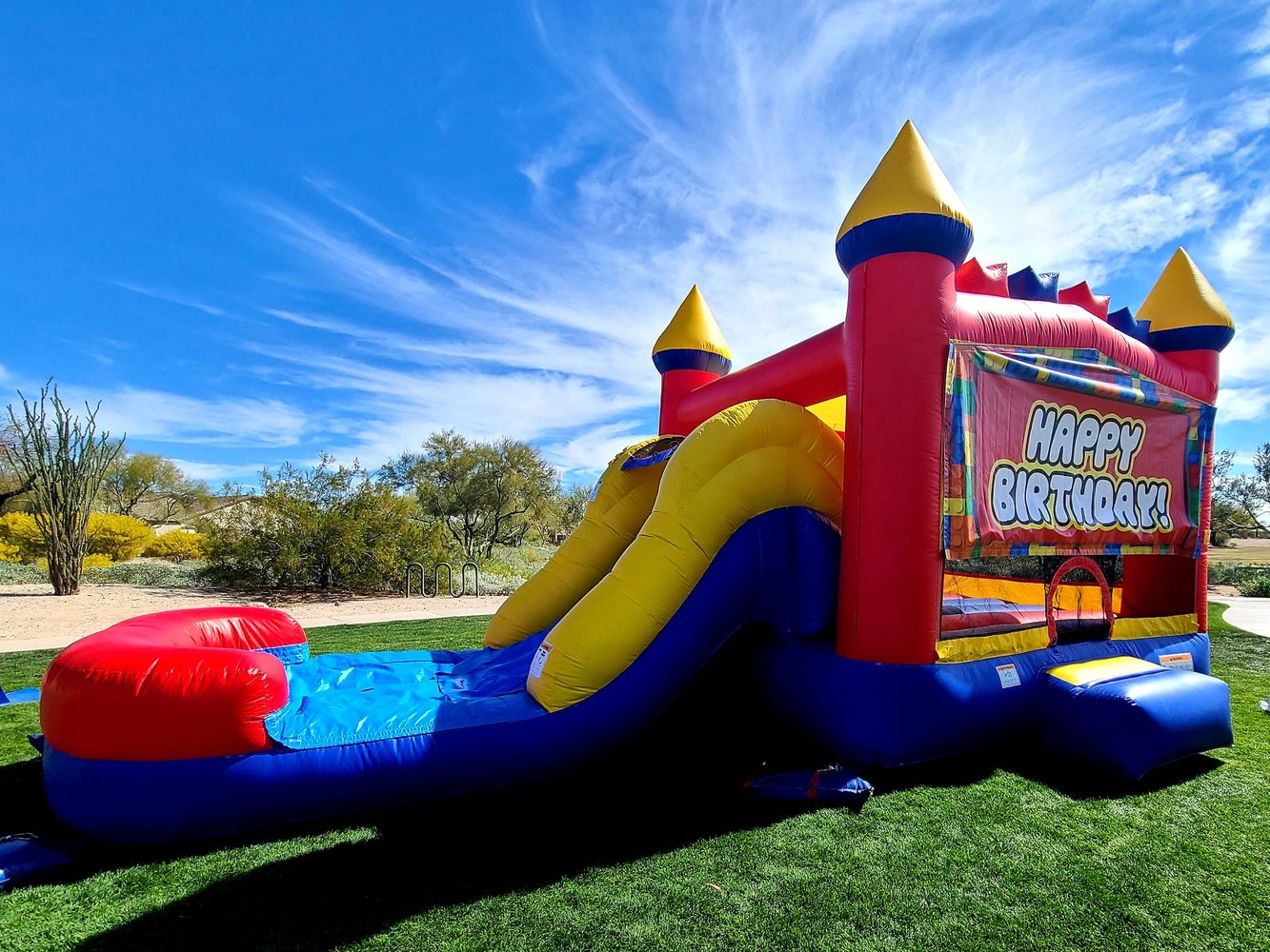 Best Castle Inflatable Bounce House W Slide Chicago thumbnail