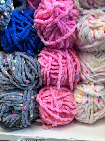 Yumtastic 
£4.95 each
Yarn Weight: Chunky
Ball Weight: 100g
Blend: 15% Polyamide, 85% Polyester