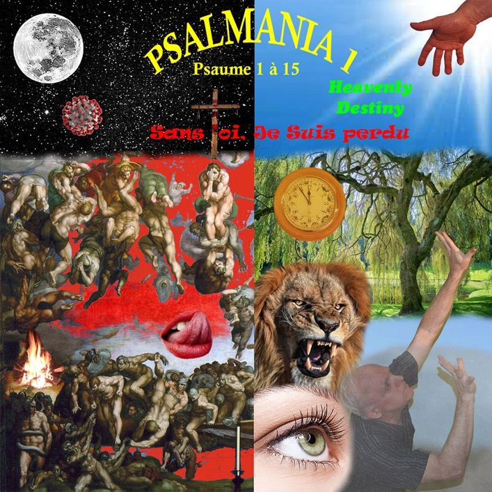 Pochette de l'album Psalmania 1 représentant un adorateur louant dans l'adversité, criant vers Dieu.