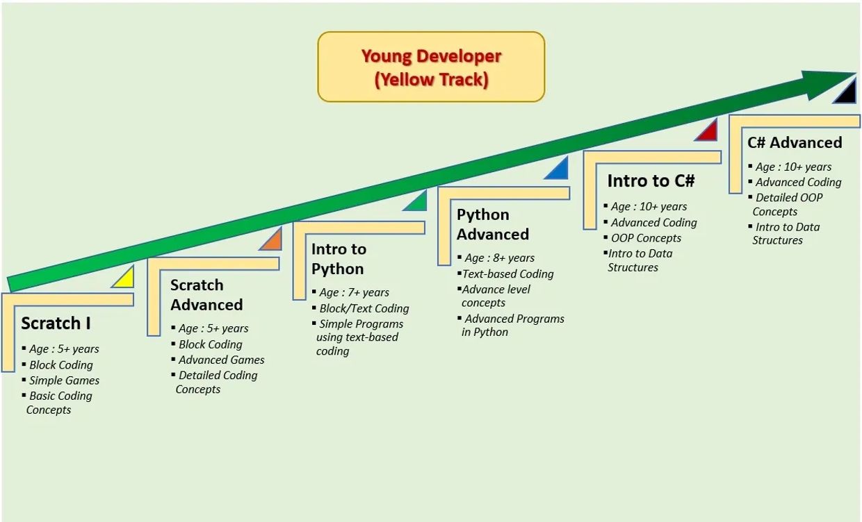 Scratch, Python, C#, Java, AP Computer Science-A